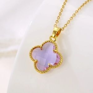 18k Gold Plated Stainless Steel Natural Zircon Necklace